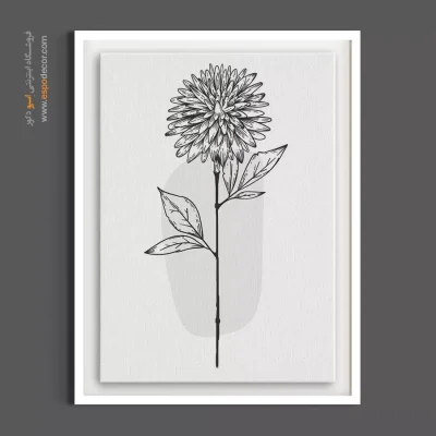 دکوراسیون مدرن - داوودی ایستاده – تابلو گل - اسپو دکور