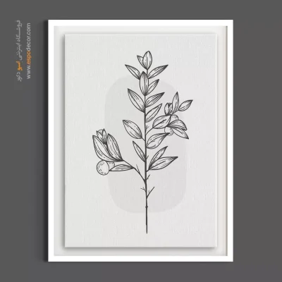 تابلو اتاق نشیمن - آستر صحرایی – تابلو گل - اسپو دکور