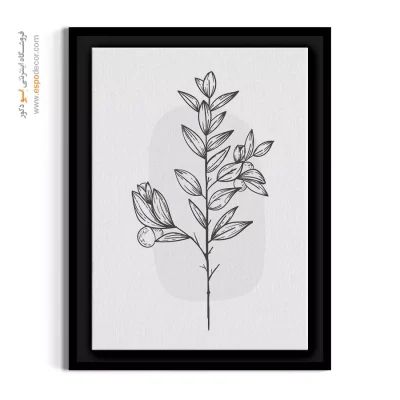 تابلو اتاق نشیمن - آستر صحرایی – تابلو گل - اسپو دکور