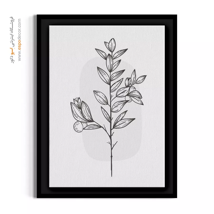 تابلو اتاق نشیمن - آستر صحرایی – تابلو گل - اسپو دکور