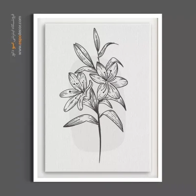 خرید تابلو گل لیلیوم - لیلیوم وحشی مینیاتوری – تابلو گل - اسپو دکور