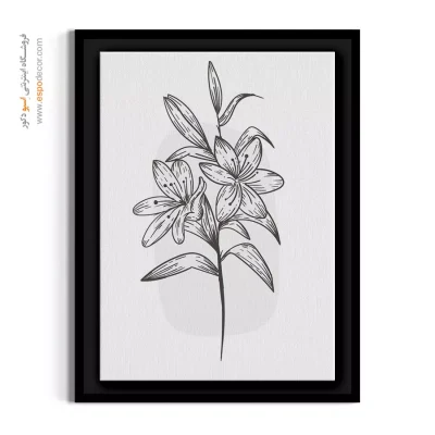 خرید تابلو گل لیلیوم - لیلیوم وحشی مینیاتوری – تابلو گل - اسپو دکور