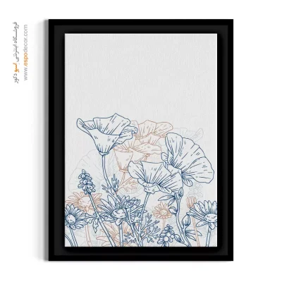 تابلو باغ وحشی بوهو - مرز گل‌ها – تابلو گل - اسپو دکور