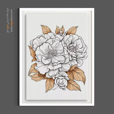 دکوراسیون مدرن - دسته گل صدتومانی – تابلو گل - اسپو دکور