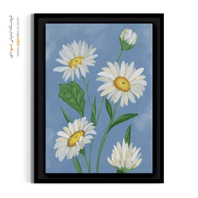 هدیه روز مادر - مارگریت سفید – تابلو گل - اسپو دکور