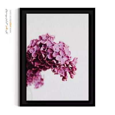 تابلو راهرو بیمارستان - خوشه گل بنفش – تابلو گل - اسپو دکور