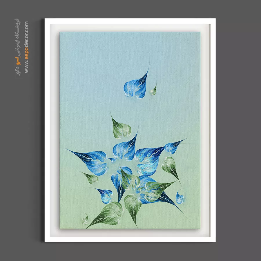 دکور کلینیکهای درمانی - آبستره پاستلی – تابلو گل - اسپو دکور