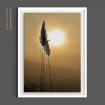 خرید تابلو دکوراتیو نیزار - علفزار – تابلو گل - اسپو دکور