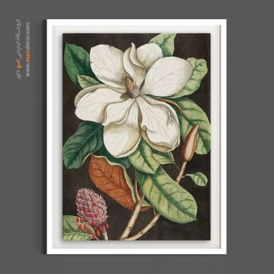 تابلو برای هتل بوتیک - ماگنولیا – تابلو گل - اسپو دکور