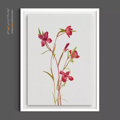 خرید تابلو دکوراتیو گل سرخابی - وداع با بهار – تابلو گل - اسپو دکور