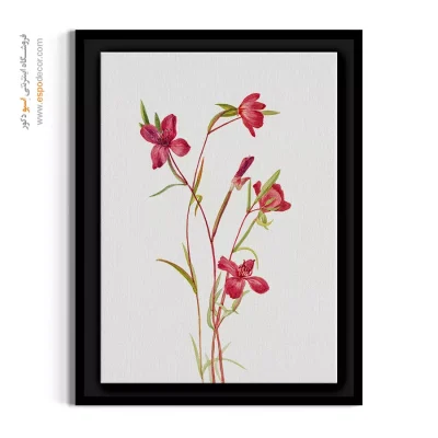 خرید تابلو دکوراتیو گل سرخابی - وداع با بهار – تابلو گل - اسپو دکور