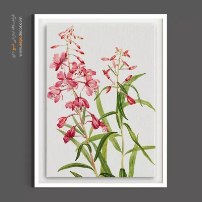 تابلو عمودی - بید علفی – تابلو گل - اسپو دکور