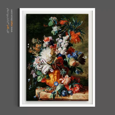 خرید تابلو نقاشی یان ون هایسوم - گلدان گل‌ یان ون هایسوم – تابلو گل - اسپو دکور