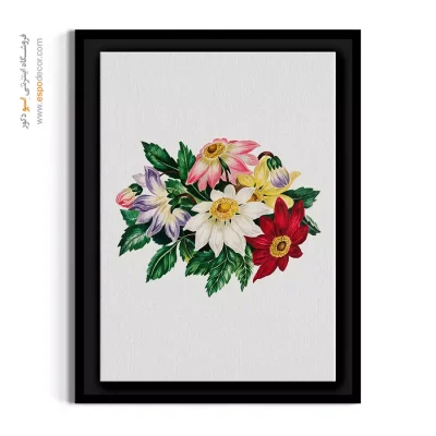 تابلو گل تابستانی - دسته گل کوکب الوان – تابلو گل - اسپو دکور