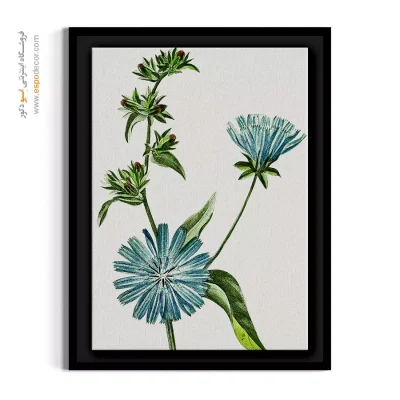 دکوراسیون آشپزخانه - کاسنی آبی – تابلو گل - اسپو دکور