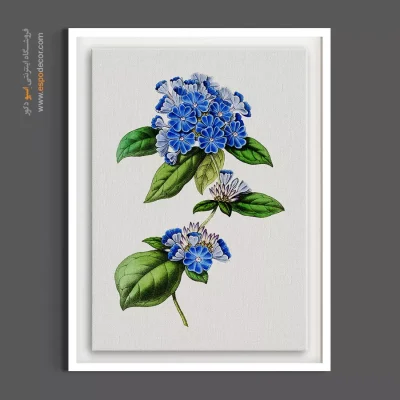 تابلو اتاق خواب پسرانه - گل‌های آبی آنچوسا – تابلو گل - اسپو دکور