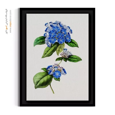 تابلو اتاق خواب پسرانه - گل‌های آبی آنچوسا – تابلو گل - اسپو دکور