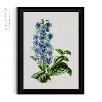 تابلو اتاق نوزاد - گل مریم آبی – تابلو گل - اسپو دکور