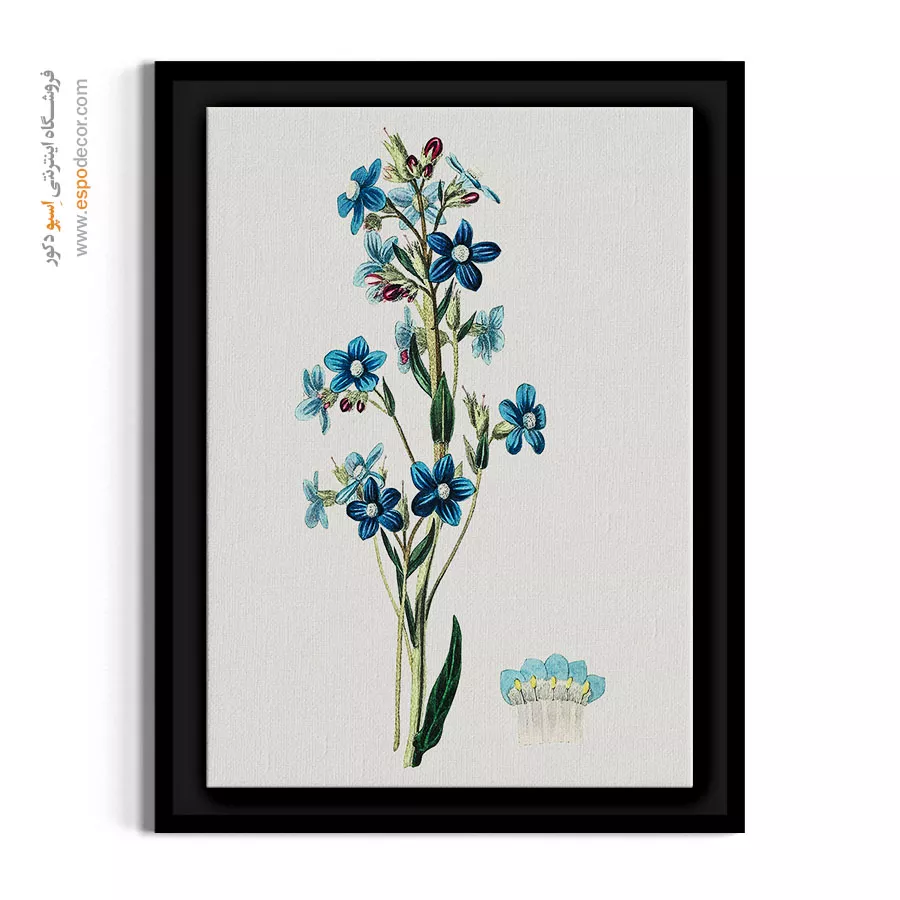 خرید هدیه هنری - گل فراموشم مکن – تابلو گل - اسپو دکور