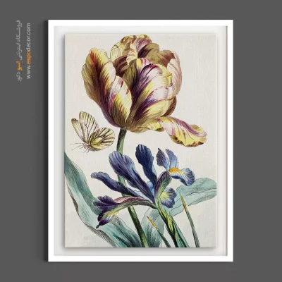 تابلو گل زنبق - لاله و زنبق وحشی – تابلو گل - اسپو دکور