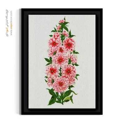 هدیه خاص هنری - گل ختمی – تابلو گل - اسپو دکور