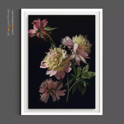 تابلو گل بزرگ - مطالعه گل پنی – تابلو گل - اسپو دکور