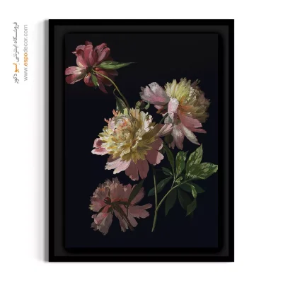 تابلو گل بزرگ - مطالعه گل پنی – تابلو گل - اسپو دکور