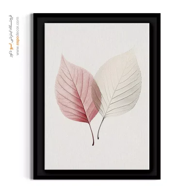 دکوراسیون مینیمال لوکس - برگ اسکلتی – تابلو گل - اسپو دکور