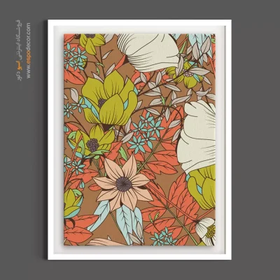 تابلو طرح الگو - الگوهای فانتزی – تابلو گل - اسپو دکور