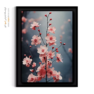 تابلو ذن - شکوفه‌های بهاری ساکورا – تابلو گل - اسپو دکور