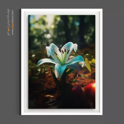 دکوراسیون طبیعت مدرن - گل سوسن رویایی – تابلو گل - اسپو دکور