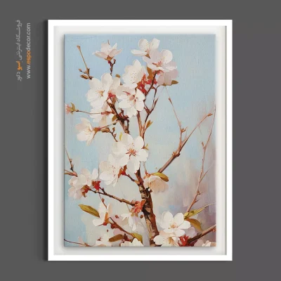خرید تابلو شکوفه - شکوفه‌ها در سپیده‌دم – تابلو گل - اسپو دکور