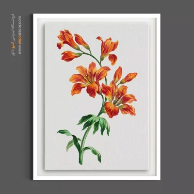 تابلو دکوراتیو روشن - لیلیوم کلاسیک – تابلو گل - اسپو دکور