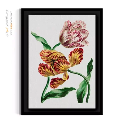 تابلو اتاق مدیریت - لاله وینتیج – تابلو گل - اسپو دکور