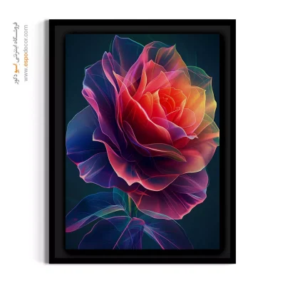 تابلو دفاتر استارتاپی - طیف نئونی – تابلو گل - اسپو دکور