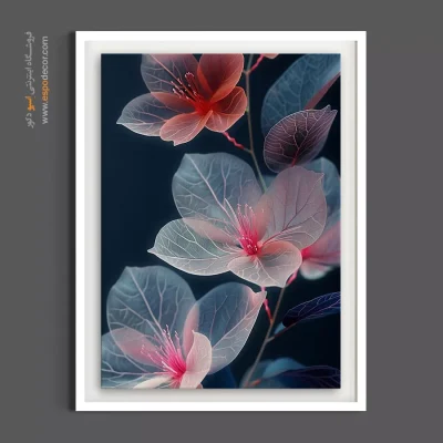 خرید تابلو برای اتاق خواب مستر - شکوفه های شفاف – تابلو گل - اسپو دکور