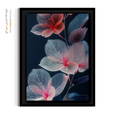 خرید تابلو برای اتاق خواب مستر - شکوفه های شفاف – تابلو گل - اسپو دکور
