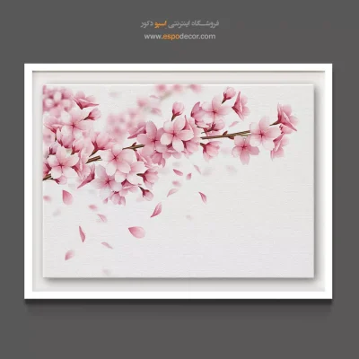 تابلو سبک ژاپنی مدرن - ساکورا – تابلو گل - اسپو دکور