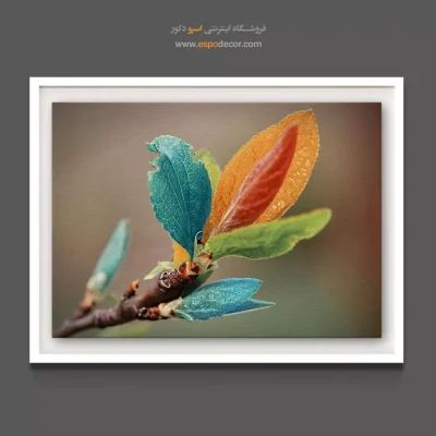 خرید تابلو استودیوهای هنری - برگ فانتزی – تابلو گل - اسپو دکور