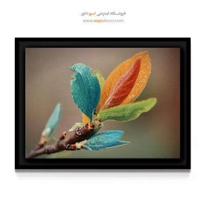 خرید تابلو استودیوهای هنری - برگ فانتزی – تابلو گل - اسپو دکور