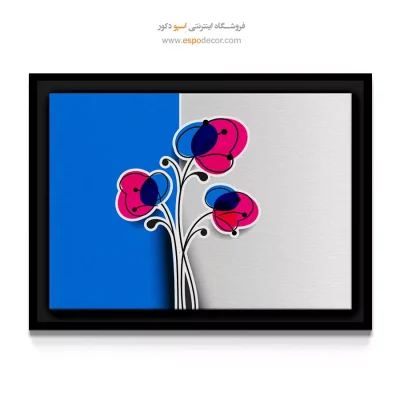 دکوراسیون اتاق نوجوانان - گل‌های فوشیا – تابلو گل - اسپو دکور