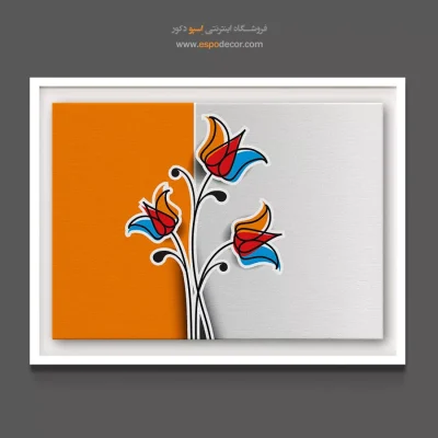 تابلو برای آشپزخانه‌ها - گل‌های لاله – تابلو گل - اسپو دکور