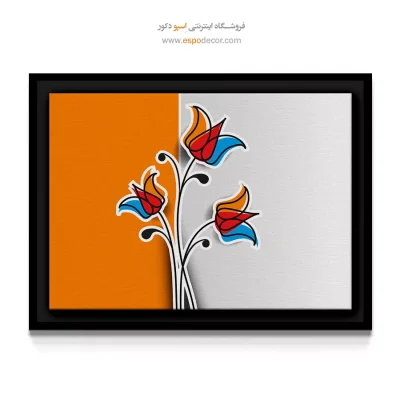 تابلو برای آشپزخانه‌ها - گل‌های لاله – تابلو گل - اسپو دکور