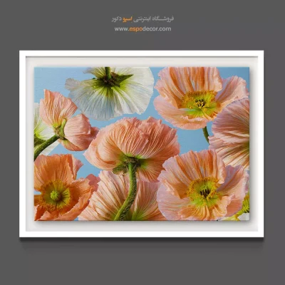 تابلو شاداب برای بیمارستان - شقایق بهاری – تابلو گل - اسپو دکور