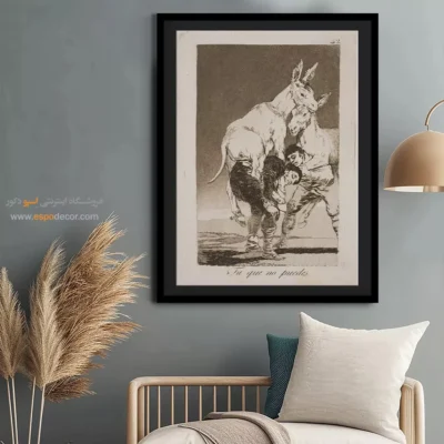 تو که نمی‌توانی، باید مرا بر پشتت حمل کنی – تابلو نقاشی فرانسیسکو گویا - اسپو دکور