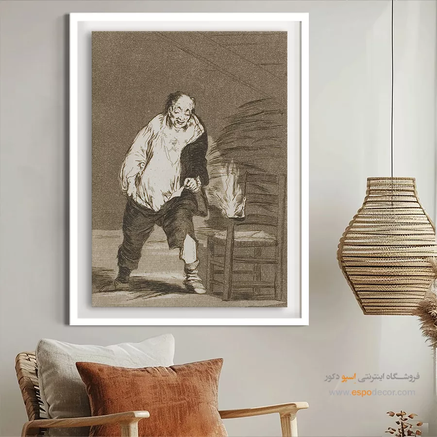 و خانهاش آتش گرفته – تابلو نقاشی فرانسیسکو گویا - اسپو دکور