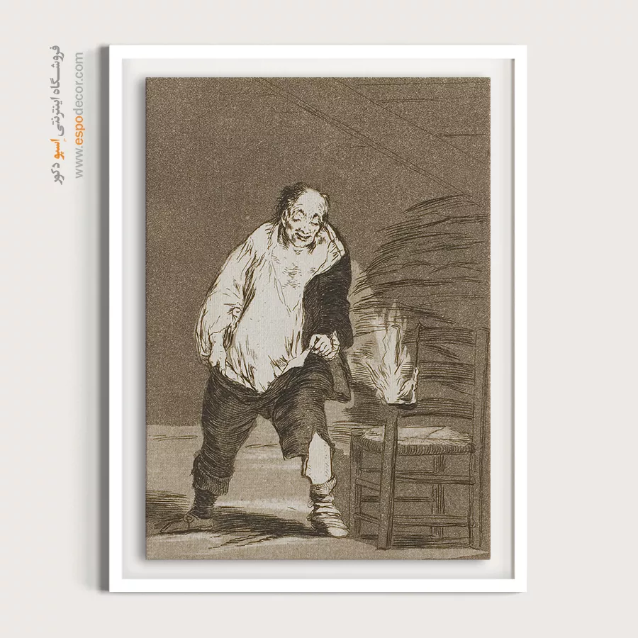 و خانهاش آتش گرفته – تابلو نقاشی فرانسیسکو گویا - اسپو دکور