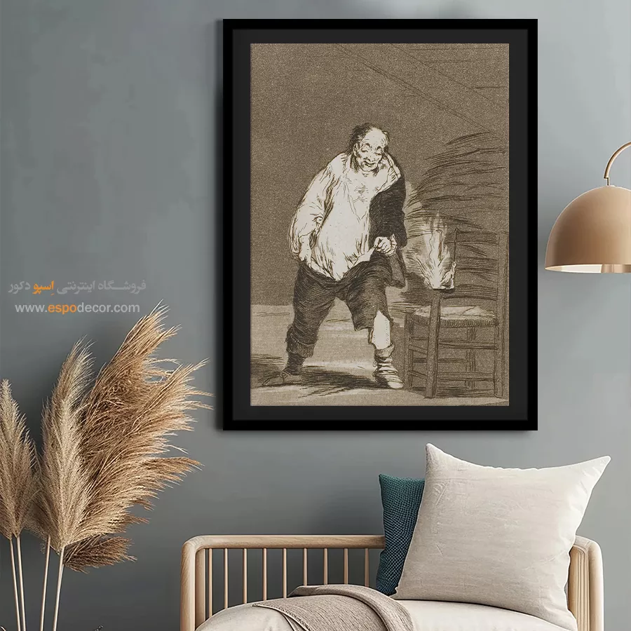 و خانهاش آتش گرفته – تابلو نقاشی فرانسیسکو گویا - اسپو دکور