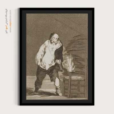 و خانهاش آتش گرفته – تابلو نقاشی فرانسیسکو گویا - اسپو دکور