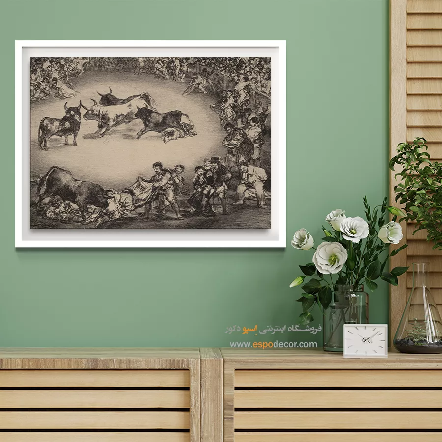 سرگرمی اسپانیایی – تابلو نقاشی فرانسیسکو گویا - اسپو دکور